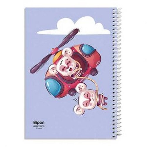 تصویر دفتر 40 برگ نقاشی سیمی شومیز الیپون (کد 2891299)