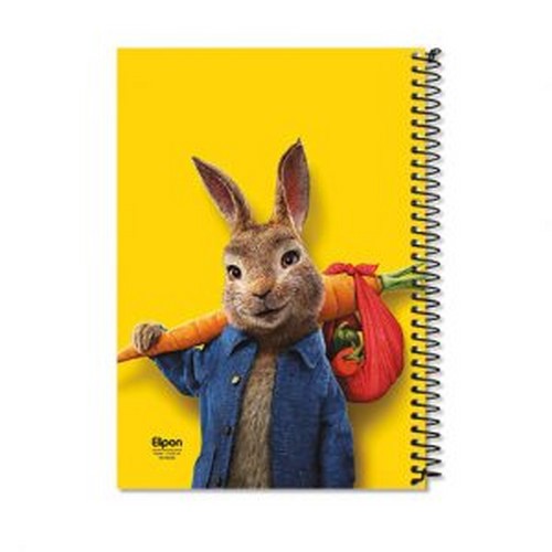 تصویر دفتر 40 برگ خط دار سیمی کلاسیک شومیز الیپون (کد 2121524)