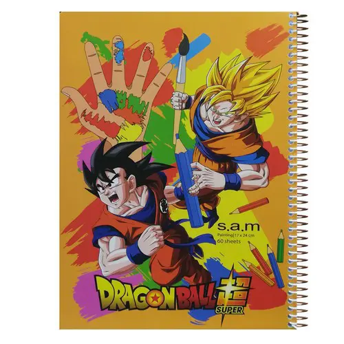 تصویر دفتر نقاشی 60 برگ سیمی وزیری سم (طرح 3)