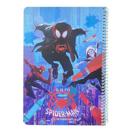 تصویر دفتر نقاشی 60 برگ سیمی وزیری سم (طرح 6)