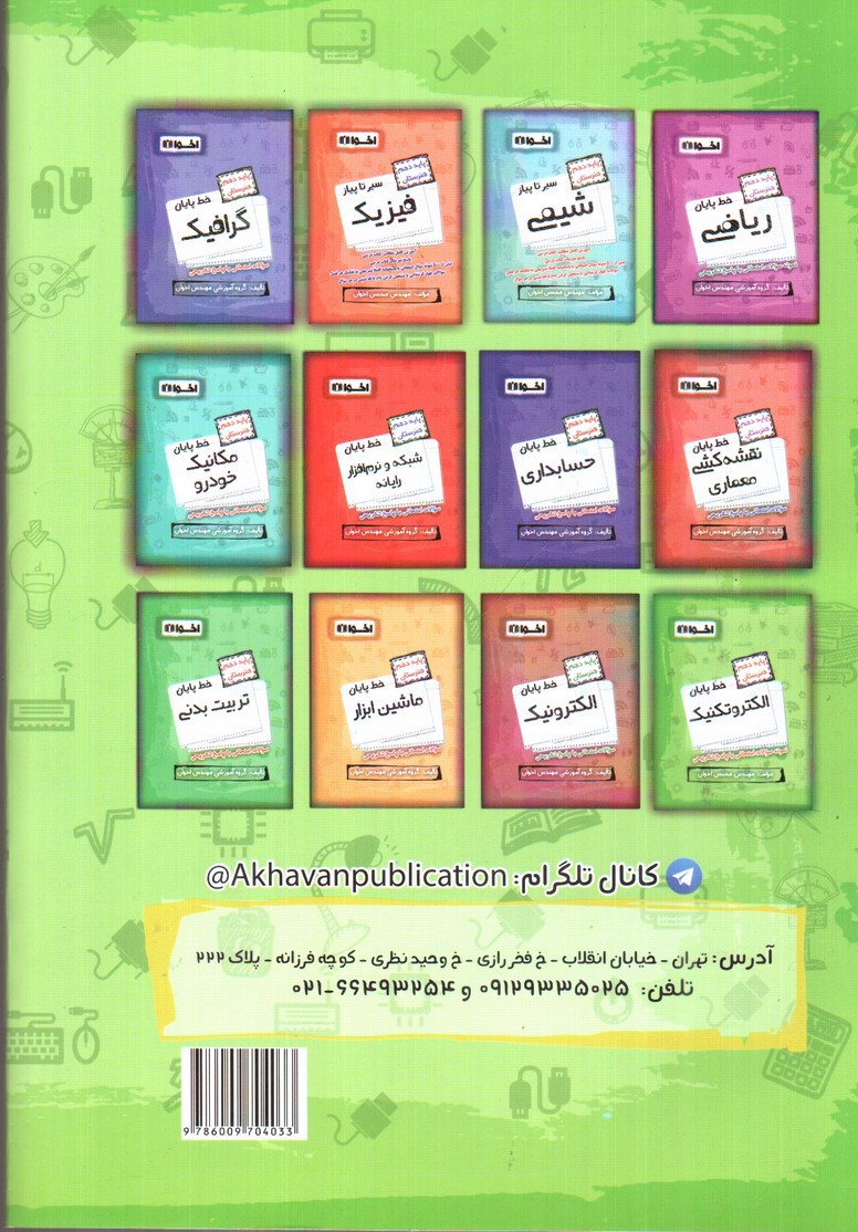 تصویر کتاب اخوان سیر تا پیاز ریاضی 1 ( پایه دهم هنرستان)( پاسخ تمرینات کتاب درسی - آموزش - تست و نمونه سوال)