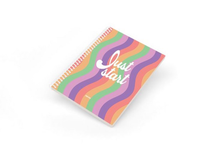 تصویر دفتر تحصیلی 60 برگ 2خط سیمی مجلد (کد 3)