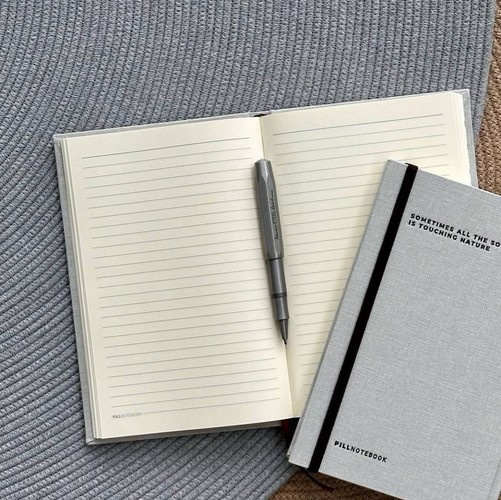 تصویر دفتر یادداشت جلد سخت سری Nature (پیل)