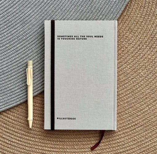 تصویر دفتر یادداشت جلد سخت سری Nature (پیل)