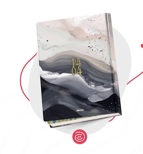 تصویر سررسید 1404 آبرنگ (کد 6)