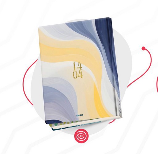 تصویر سررسید 1404 آبرنگ (کد 7)