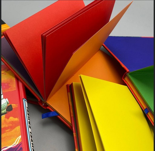 تصویر دفتریادداشت توتی فروتی کاغذ رنگی (کد 4) (همیشه)