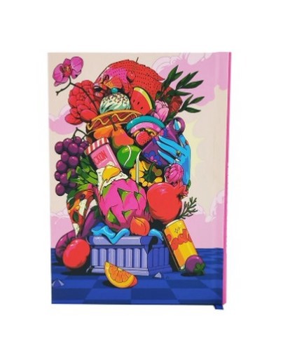 تصویر دفتریادداشت توتی فروتی کاغذ رنگی (کد 6) (همیشه)