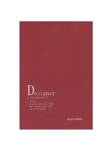 تصویر دفتر کانسپت A4 پیل (مدل Designer - آلبالویی)