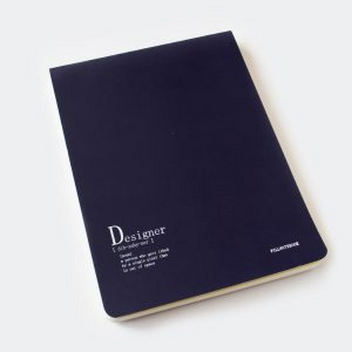 تصویر دفتر کانسپت A4 پیل (مدل Designer - بادمجانی)