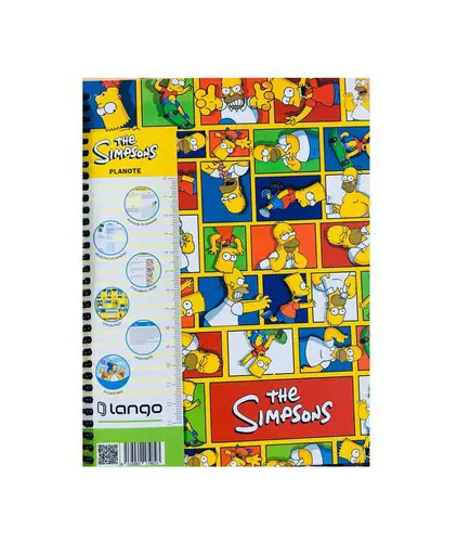 تصویر دفتر یادداشت و پلنر جلد سخت سیپمسون ها (کد 5)