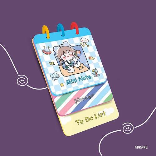 تصویر دفتر پله ای دکمه ای (کد 4)