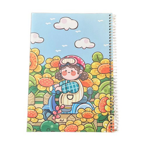 تصویر دفتر 100 برگ سیمی وزیری (آبرنگ)