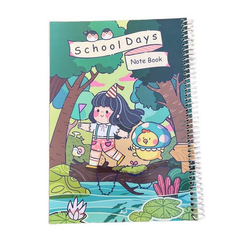 تصویر دفتر 100 برگ سیمی وزیری (آبرنگ)