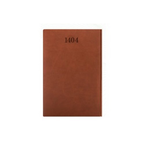 تصویر سالنامه 1404 چرمینو (قهوه ای روشن)