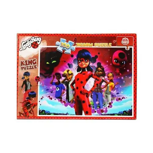 تصویر پازل 100 تکه طرح دختر کفش دوزکی کد 8041