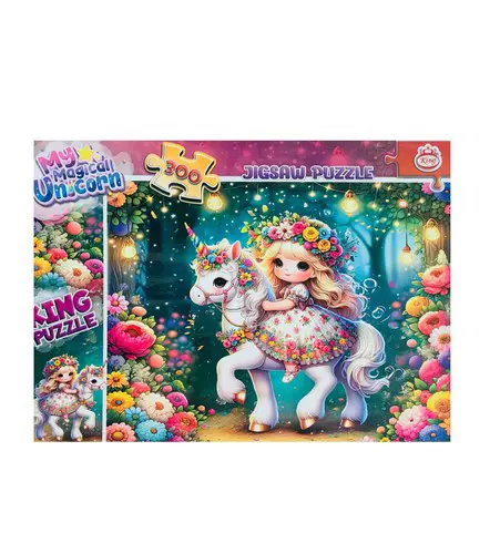 تصویر پازل 300 تکه طرح یونیکورن جادویی من کد 8043
