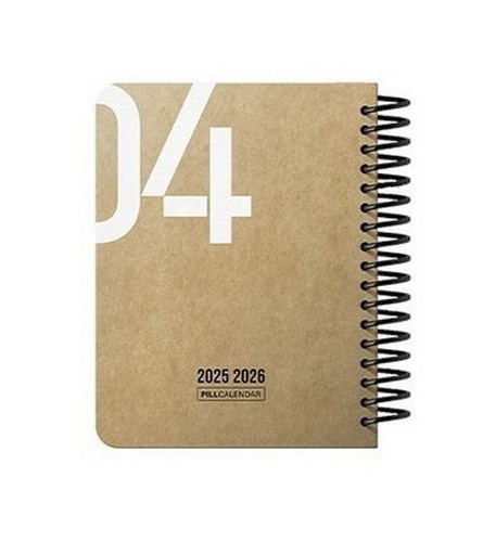 تصویر سالنامه 1404 رقعی سیمی پیل (طرح کرافت)