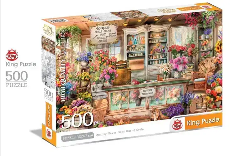 تصویر پازل 500 قطعه کینگ (طرح گل)