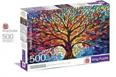 تصویر پازل 500 قطعه کینگ (طرح درخت)