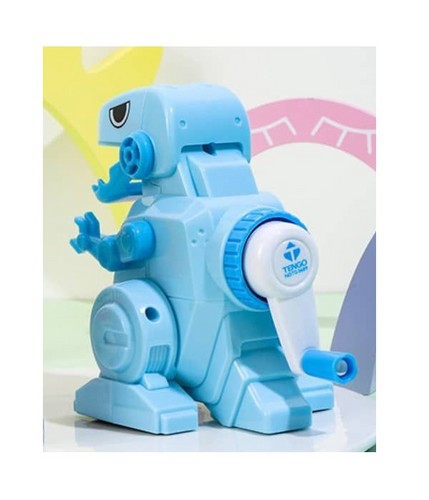 تصویر تراش رومیزی دایناسور متحرک (رنگ آبی)