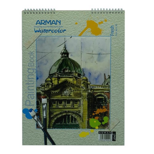 تصویر دفتر آبرنگ 30*40 آرمان (A3)