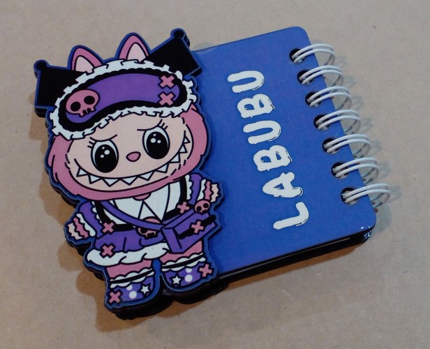 تصویر دفتر دوربر لبوبو (LABUBU) (بنفش)