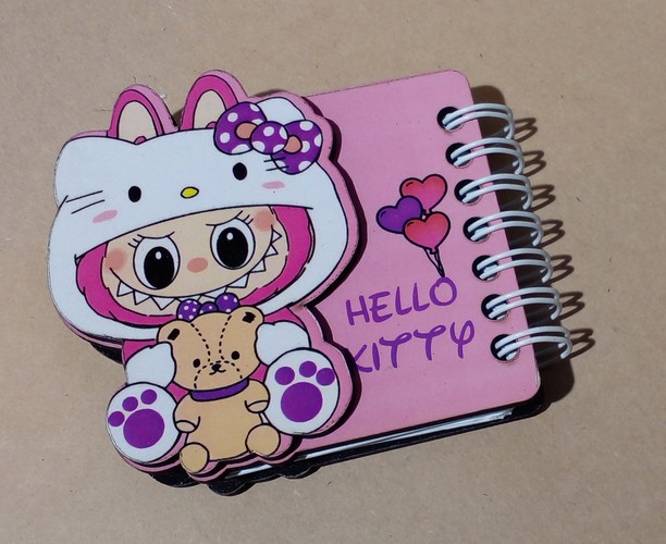 تصویر دفتر دوربر لبوبو (HELLO KITTY) (صورتی)