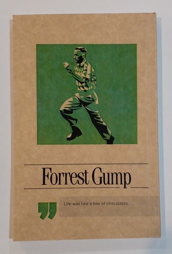 تصویر دفتر 80 برگ رقعی سری گذران جلد کرافت (Forrest Gump)