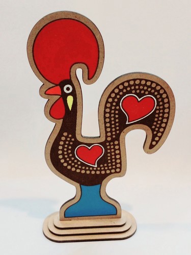 تصویر خروس قلب دار 