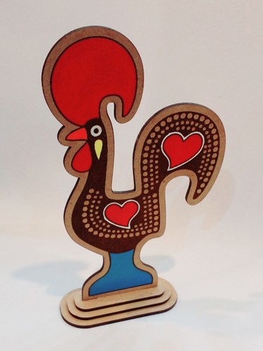 تصویر خروس قلب دار 