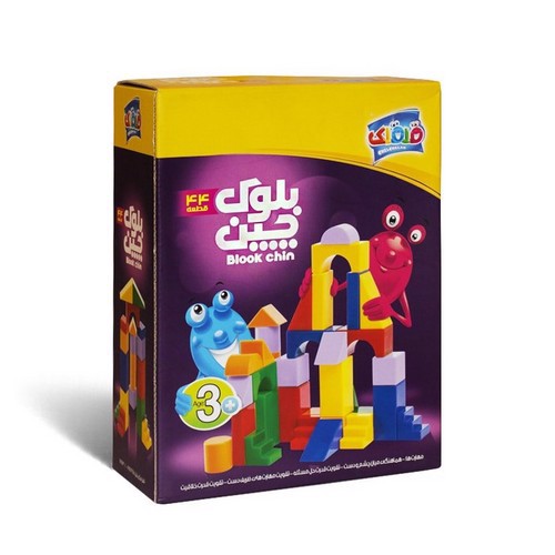 تصویر بازی فکری بلوک چین ( 44 قطعه)(بالای 3 سال)