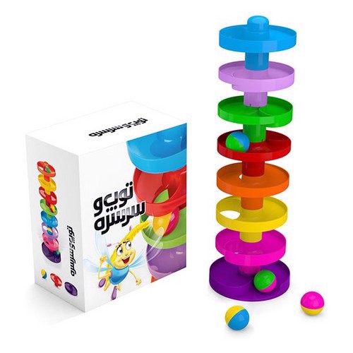 تصویر بازی فکری توپ و سرسره 8 طبقه (بالای 12 ماه)