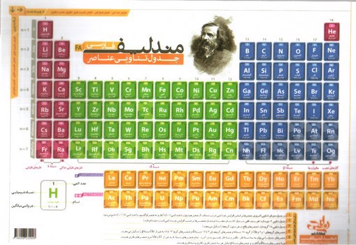 تصویر کتاب نارنجی جدول تناوبی ( A4)