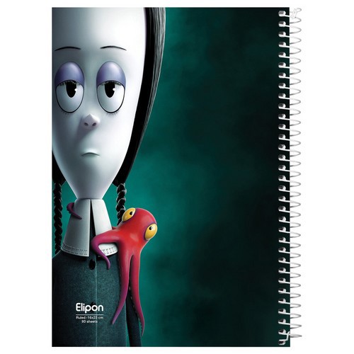 تصویر دفتر 80 برگ خط دار سیمی کارتونی جلد نرم (2322348)