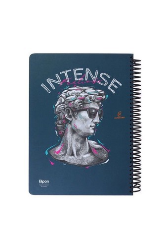 تصویر دفتر 100 برگ رحلی سیمی فانتزی جلد سخت (کد 2453247)