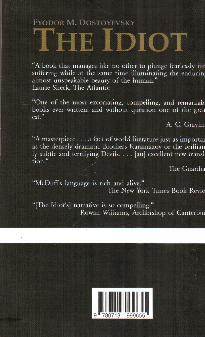 تصویر کتاب THE IDIOT (ابله)