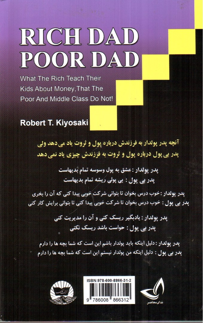 تصویر کتاب پدر پولدار پدر بی پول