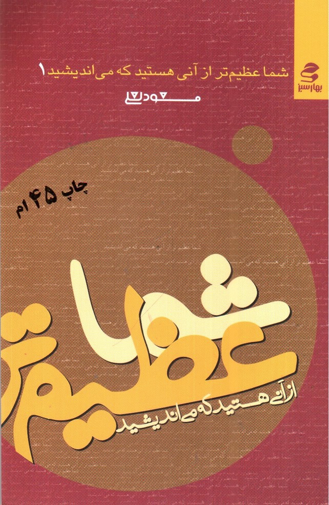 تصویر کتاب شما عظیم تر از آنی هستید که می اندیشید 1