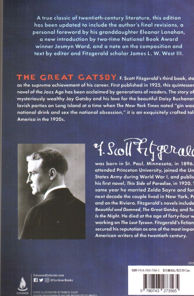 تصویر کتاب the great gatsby